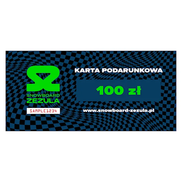 Karta podarunkowa SNOWBOARD ZEZULA 100 zł