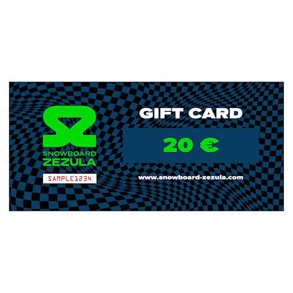 Gift Card SNOWBOARD ZEZULA 20 € EN