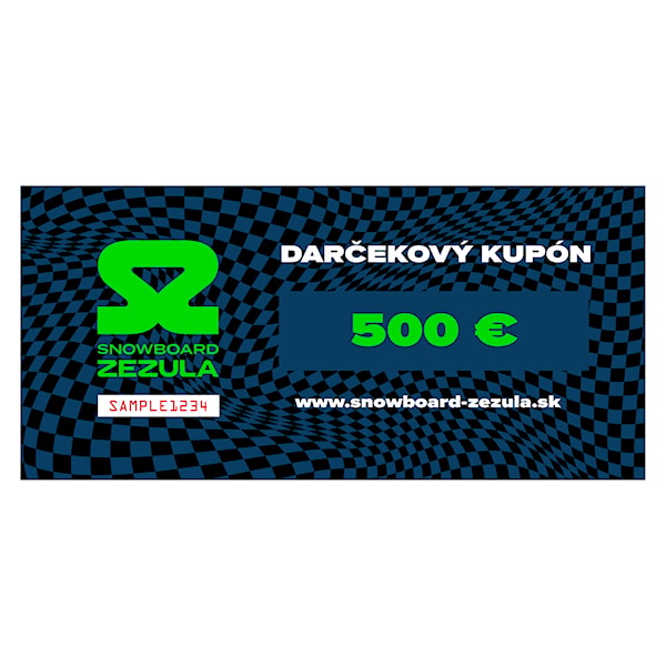 Darčekový kupón SNOWBOARD ZEZULA 500 €