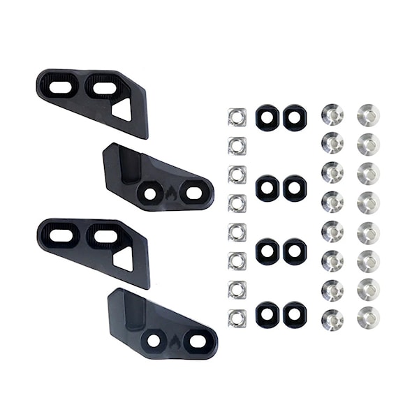 Części splitboardowe Spark R&D Molded Fixie Clips Through-Mount black 2026