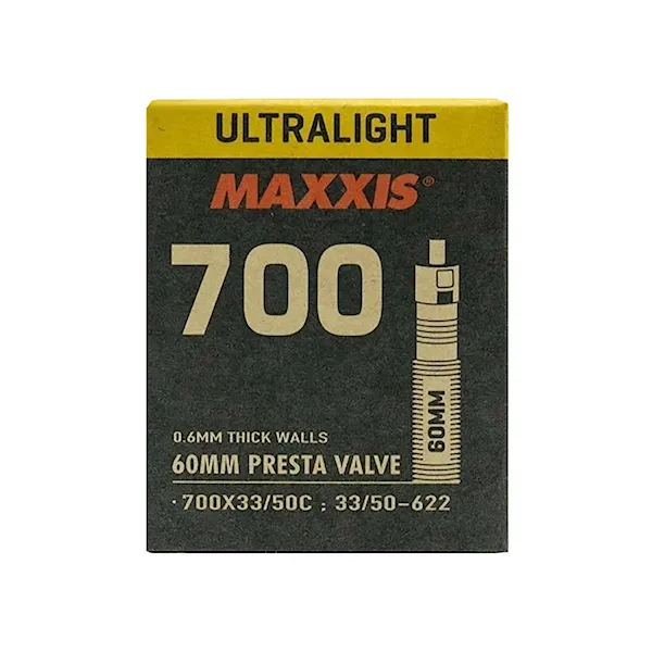 Duše Maxxis Ultralight Gal-FV 60 mm 700×33/50C