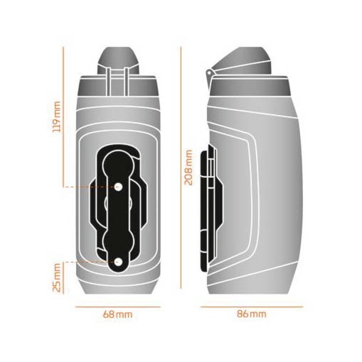 Fľaša na bicykel Fidlock Bottle Twist 590 Set dark