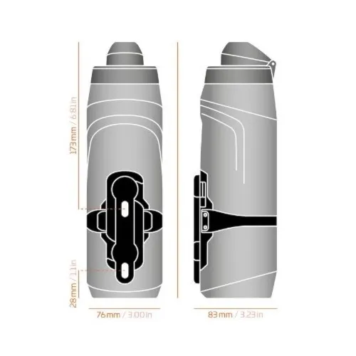 Bike bottle Fidlock Bottle Twist 800 Set black