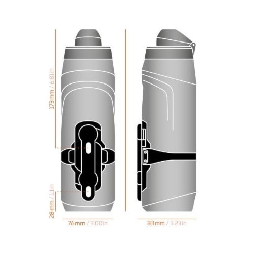 Bike bottle Fidlock Bottle Twist 800 Set dark