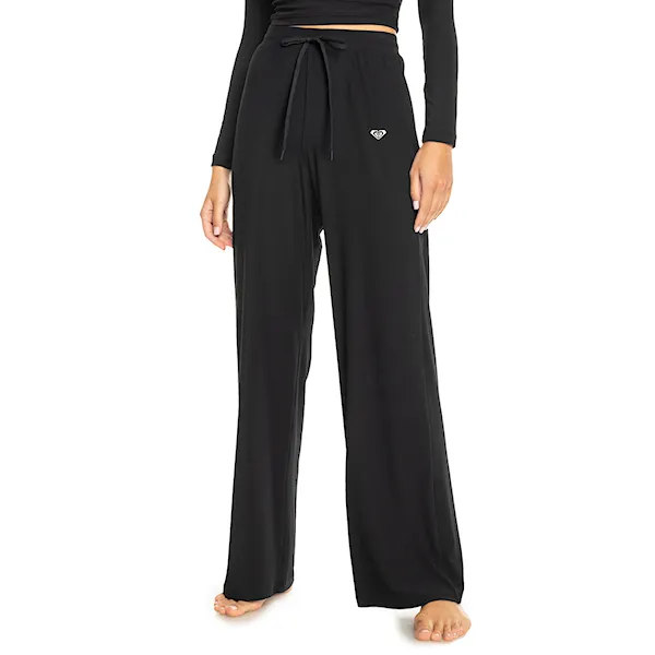 Fitness legíny Roxy Rise & Vibe Rib Wide Leg Pants anthracite 2025