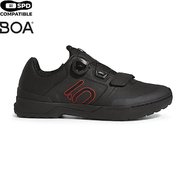 Bike topánky Five Ten Kestrel Pro Boa black/red/grey 2022
