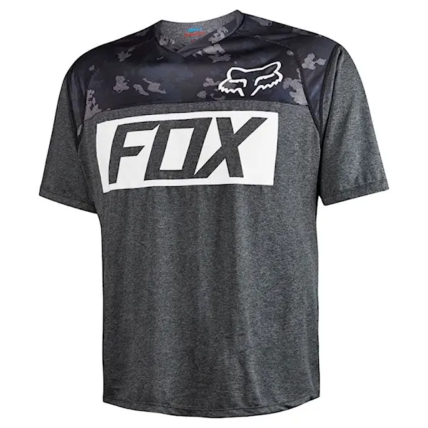 Bike dres Fox Indicator Ss Prints Jersey heather black 2016