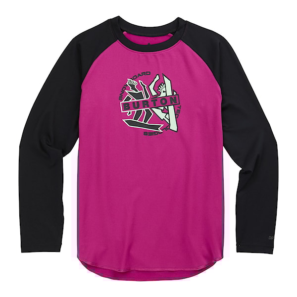 Tričko Burton Kids Base Layer Tech true black/vivid viola 2024