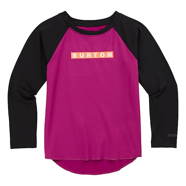 Koszulka Burton Toddler Midweight Base Layer true black/vivid viola 2023