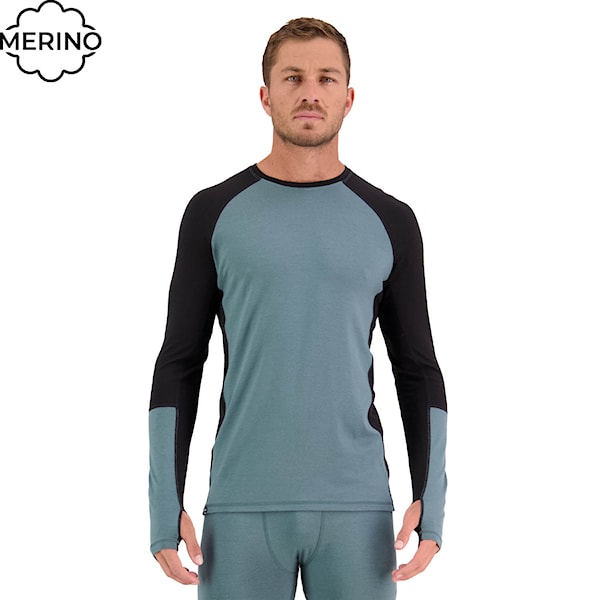 Tričko Mons Royale Olympus LS burnt sage/black 2023