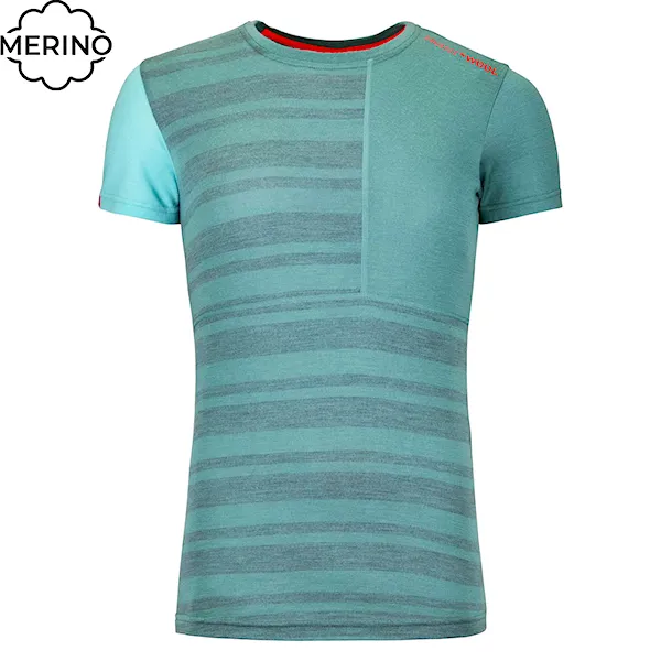 Tričko ORTOVOX Wms 185 Rock'n'wool Short Sleeve arctic grey 2024