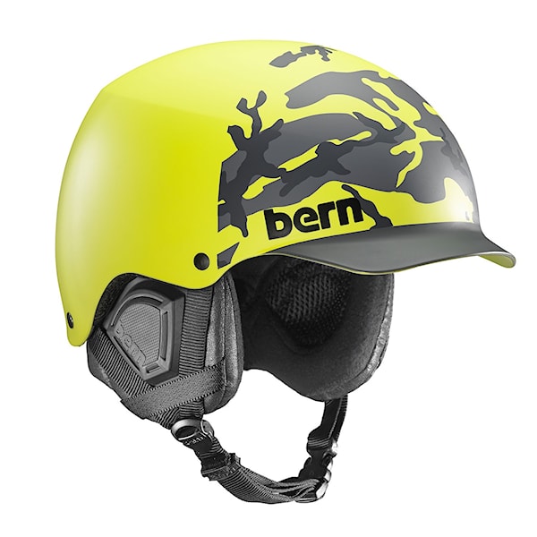 Helma na snowboard Bern Baker matte yellow camo hatstyle 2016