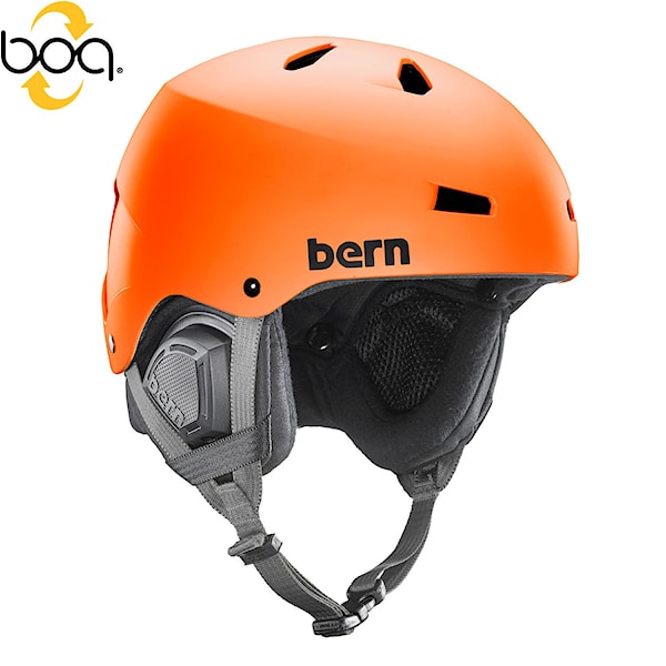 Helma na snowboard Bern Macon matte orange 2016