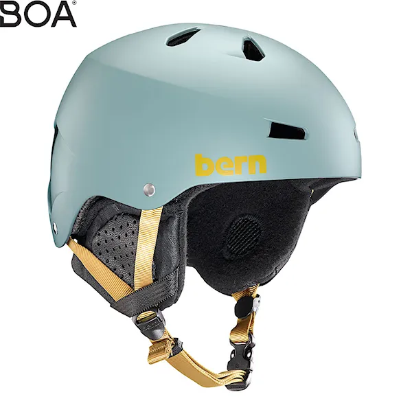 Snowboard Helmet Bern Macon matte slate green 2020