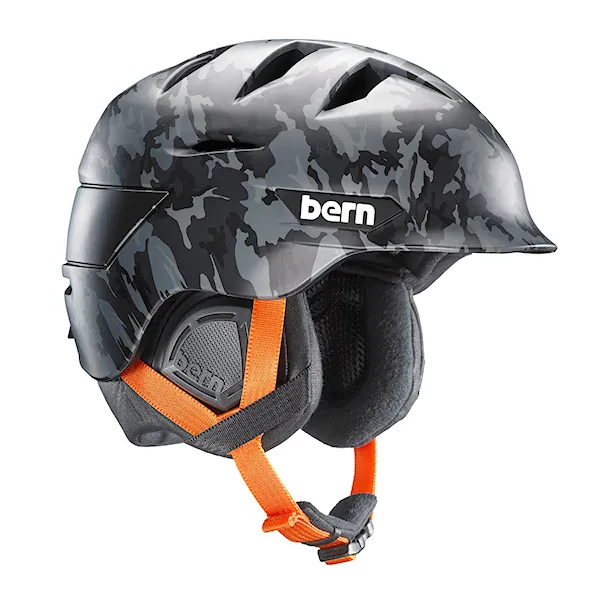 Helma na snowboard Bern Rollins matte dark grey camo 2016