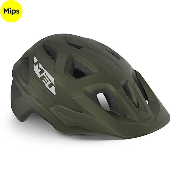 Kask rowerowy MET Echo Mips olive 2022