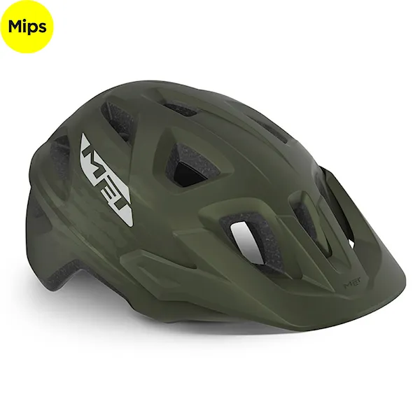 Kask rowerowy MET Echo Mips olive 2022