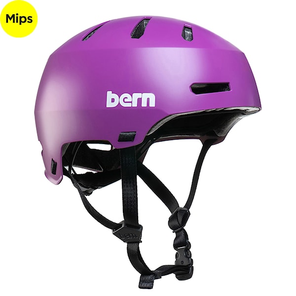 Bike Helmet Bern Macon 2.0 Mips satin purple 2025