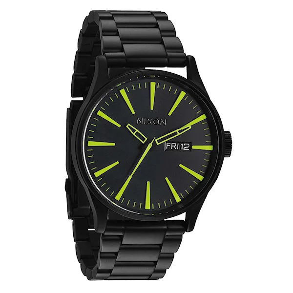 Hodinky Nixon Sentry Ss all black/lum 2014