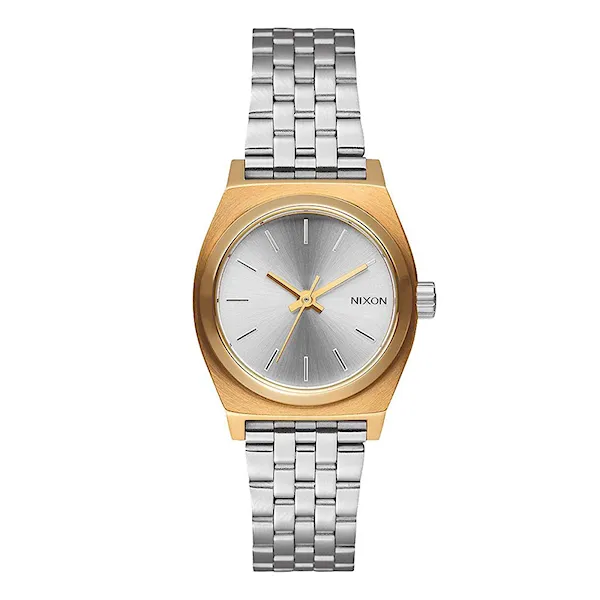 Hodinky Nixon Small Time Teller gold/silver 2016