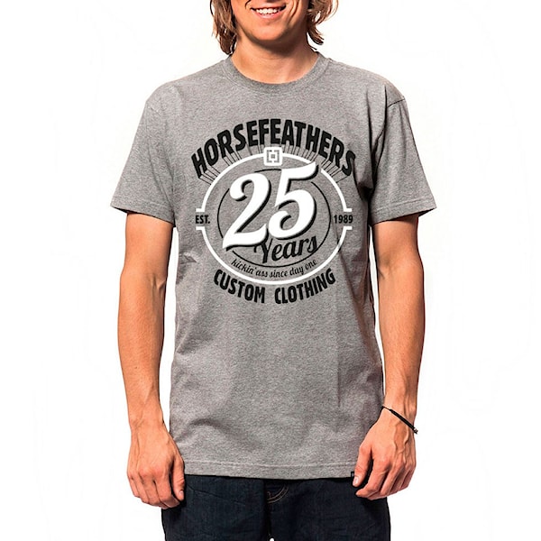 Tričko Horsefeathers 25Hf heather grey 2015