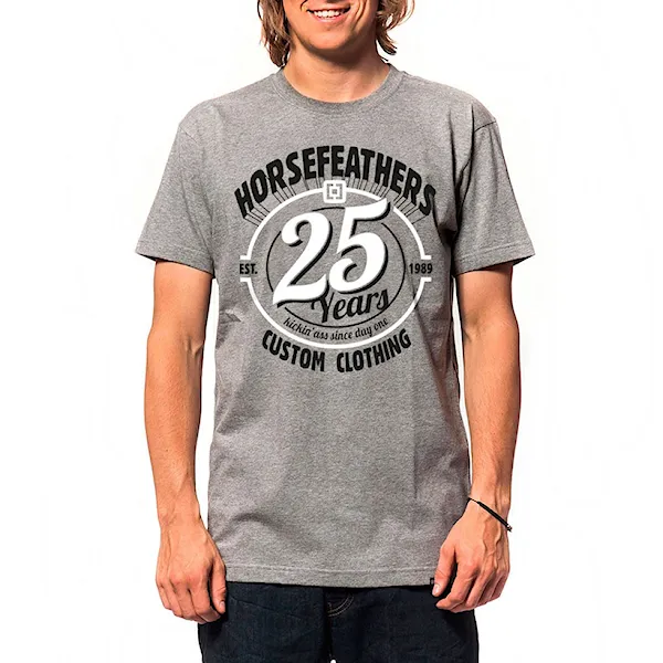 Tričko Horsefeathers 25Hf heather grey 2015