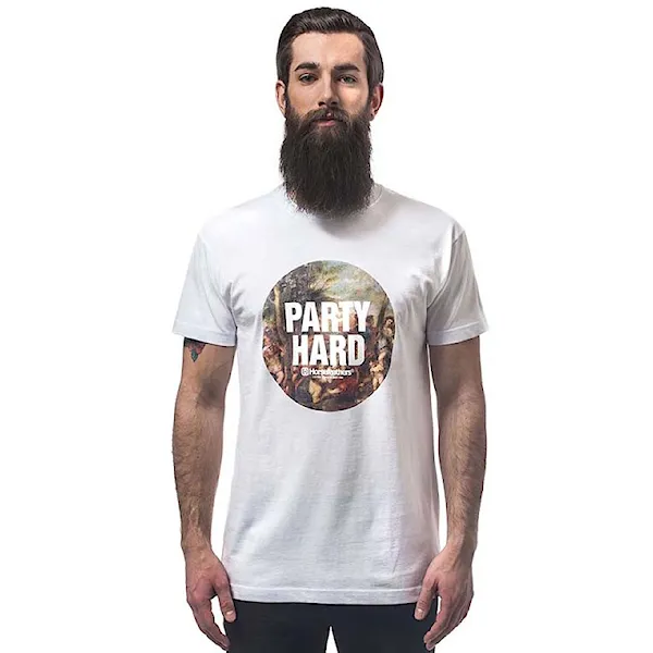 T-shirt Horsefeathers Party white 2015