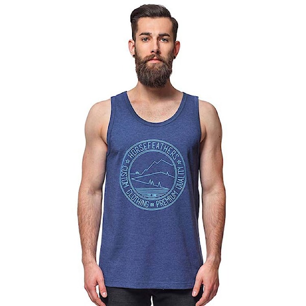 Tílko Horsefeathers Stamp Tank heather navy 2015