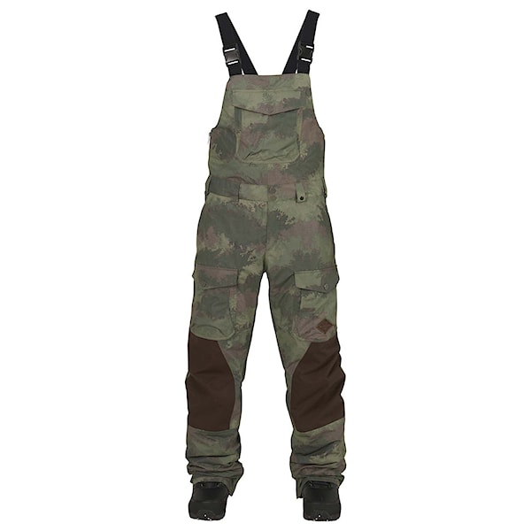 Kalhoty na snowboard Burton Buckshot Bib oil camo/mocha 2016