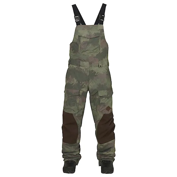 Kalhoty na snowboard Burton Buckshot Bib oil camo/mocha 2016