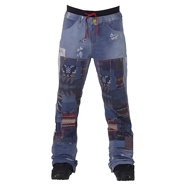 Kalhoty na snowboard Burton L.a.m.b. Buju Cargo denim print 2017