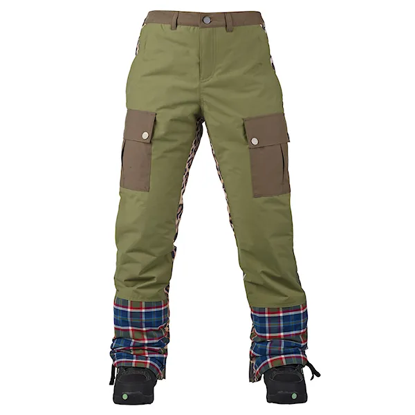 Kalhoty na snowboard Burton L.a.m.b. Lion Storm olivine/riot plaid/woodland camo 2018
