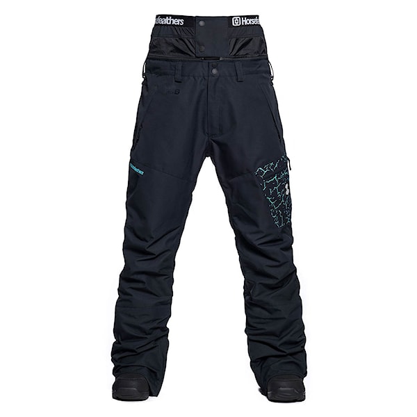 Nohavice na snowboard Horsefeathers Charger Eiki cracked black 2021