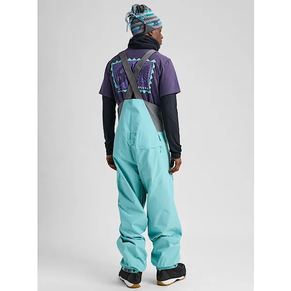 Kalhoty na snowboard Burton Reserve Relaxed 2L Bib mineral blue 2027