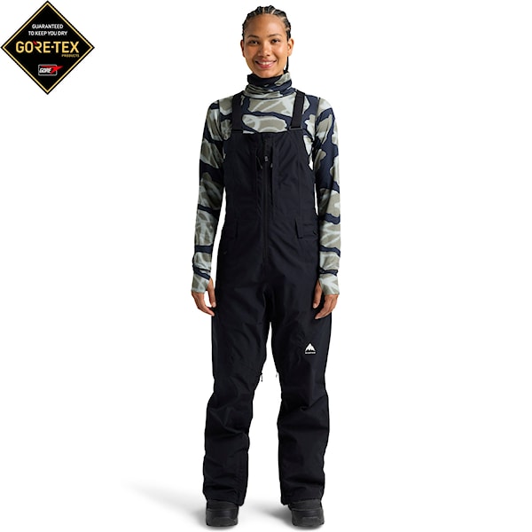 Nohavice na snowboard Burton Wms GORE-TEX Reserve 2L Bib true black 2026