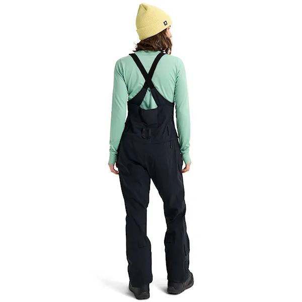 Spodnie snowboardowe Burton Wms Reserve 2L Stretch Slim Bib true black 2026