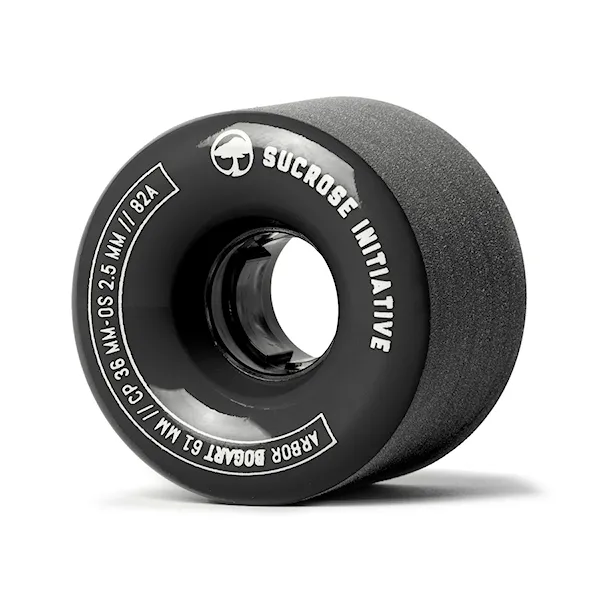 Longboard kolečka Arbor Bogart 61mm/82A black 2016