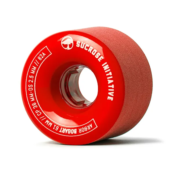 Longboard kolečka Arbor Bogart 61mm/82A red 2016