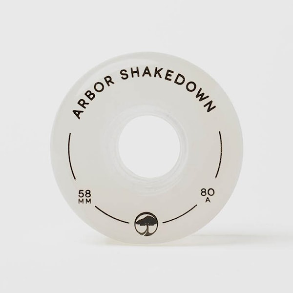 Longboard Wheels Arbor Shakedown ghost white