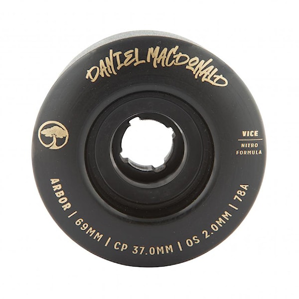 Longboard Wheels Arbor Vice Daniel Macdonald black