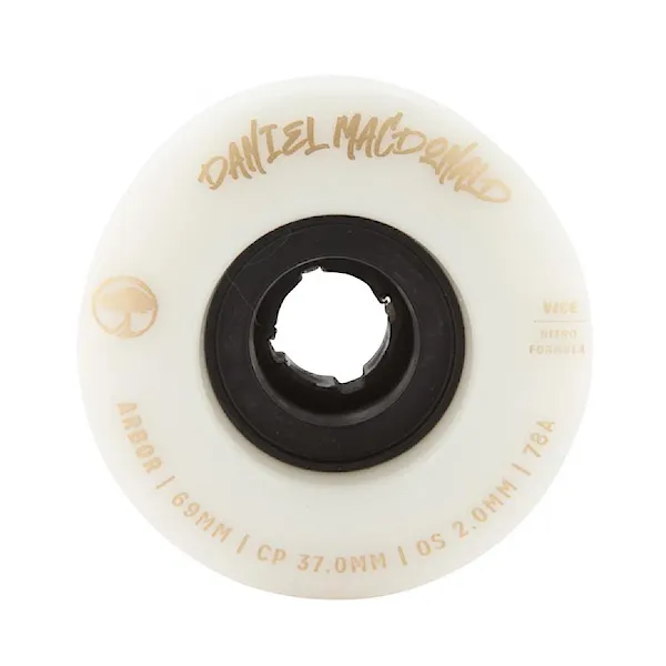 Longboard kółka Arbor Vice Daniel Macdonald white