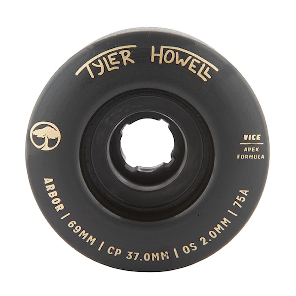 Longboard Wheels Arbor Vice Tyler Howell black