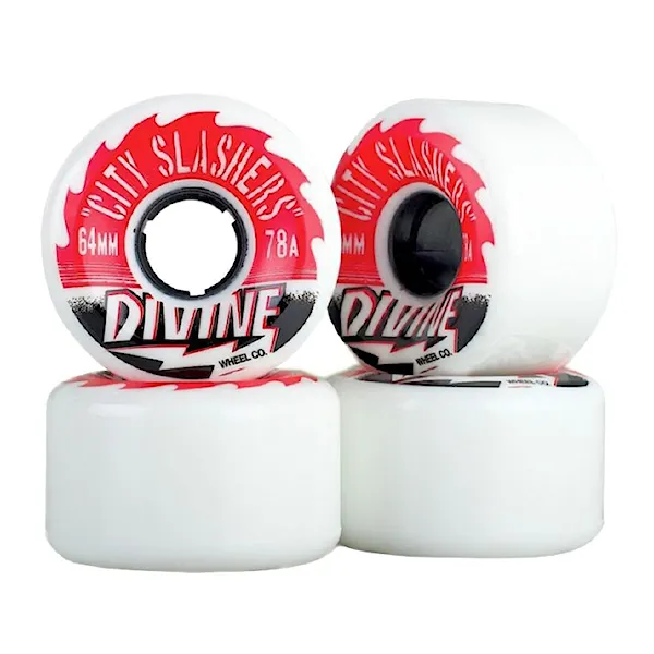 Longboard Wheels Divine City Slashers white 2016