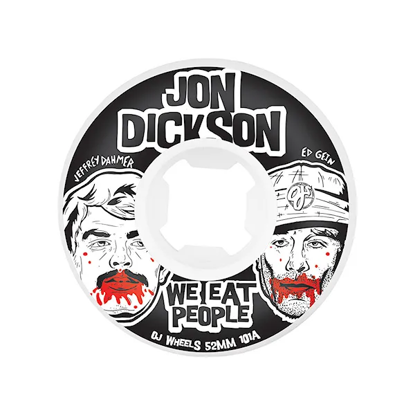 Skateboard kolečka OJ Dickson We Eat Ppl Insaneathane white 2018