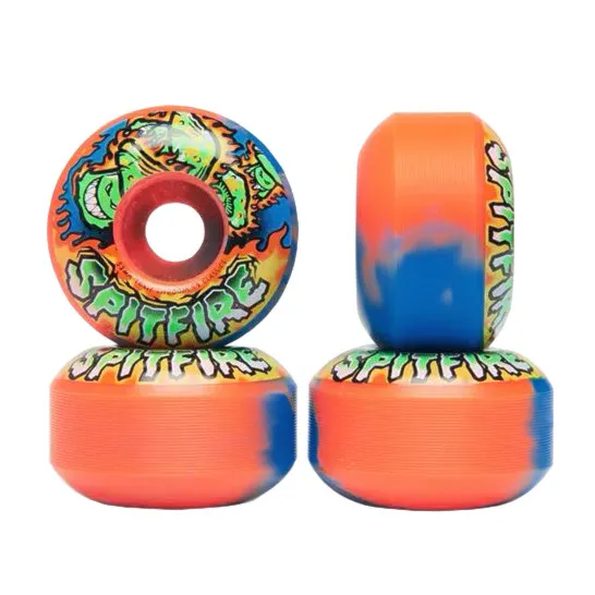 Skateboard Wheels Spitfire Shroom Riders orange/royal 2020