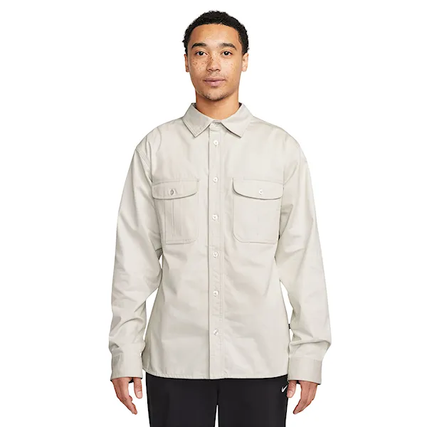 Košile Nike SB Tanglin LS Woven Button Up light bone 2023