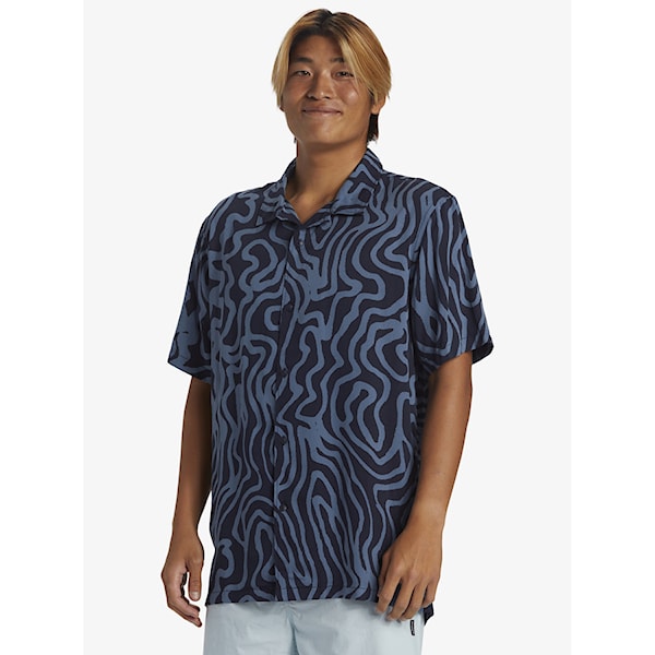 Shirt Quiksilver Pool Party Casual SS dark navy aop best mix ss 2024