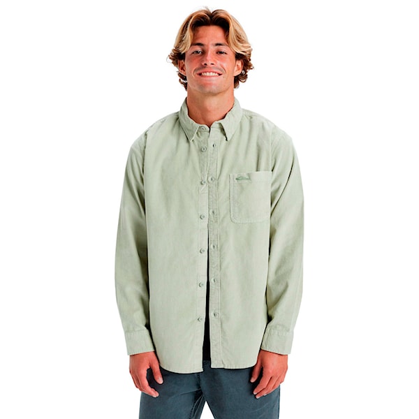 Košile Quiksilver Smoketrailcord desertsage smoke trail cord ls 2024