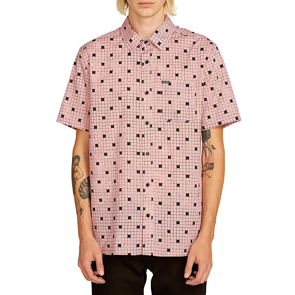Košile Volcom Crossed Up Ss light mauve 2019
