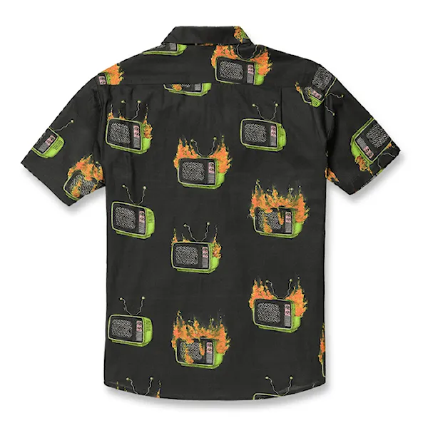 Košile Volcom Justin Hager Woven SS black 2023